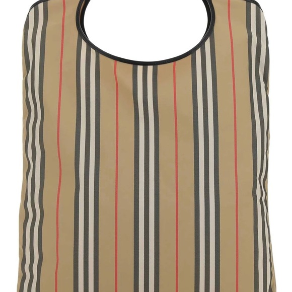 BURBERRY Pocket Packaway Icon Stripe Tote - NEW - Picture 7 of 9